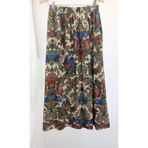 Vintage  Anna G., floral, skirt, pockets, belt loops. Size 7/8 . made in the USA